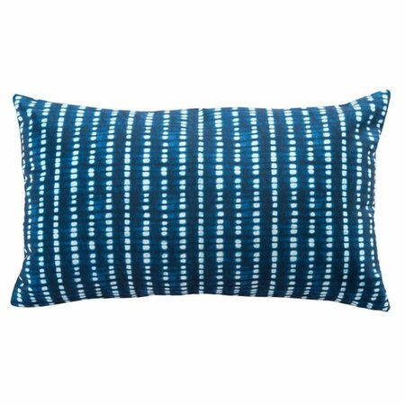 SAFAVIEH Londynne Indoor & Outdoor Pillow, Blue & White PLS7193A-1220